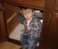 Hiding in the Tackett cupboard