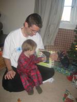 Christmas morning with dad